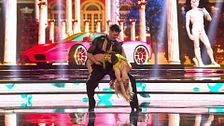 Nerea Rodríguez y Genis Betrian bailan samba