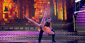 Tania Medina y David Díaz bailan jive