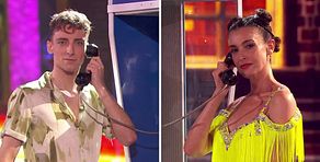 Blanca Romero y Edgar Sztuce bailan salsa