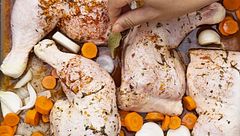 Batch cooking semanal sano en una hora: caldo, pollo asado, lasaña y distintas guarniciones