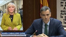 María Caballero, de UPN, la dura interrogadora de Pedro Sánchez en el Senado: "Tiene algo que ocultar"