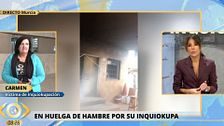 Una mujer, en huelga de hambre por su inquiokupa: "No veo otra salida"