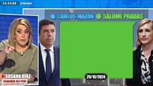 Susana Díaz defiende a Salomé Pradas tras salir a la luz sus mensajes de advertencia a Mazón el día de la DANA: "Se ha comido el marrón"