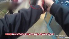 Pánico en el metro de Valencia: la policita inmoviliza a un hombre armado y en estado de embriaguez