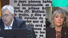 María Caballero, senadora de UPN, tras la comparecencia de Santos Cerdán: "Ha intentado desestabilizarme preguntándome por ETA"