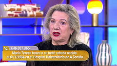 La dolorosa petición de María Teresa para encontrar a su hija que le robaron cuando dio a luz
