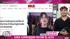 Sara Carbonero recibe el alta del hospital y se recupera en casa, tras 11 días ingresada en Lanzarote