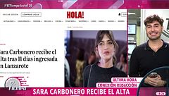 Sara Carbonero recibe el alta del hospital y se recupera en casa, tras 11 días ingresada en Lanzarote