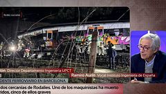 Las primeras hipótesis del choque del tren de Rodalies contra un muro en Gelida (Barcelona): "Tiene pinta de que el agua ha sido fundamental"