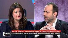 Víctor Ábalos, hijo de José Luis Ábalos, estalla ante Ketty Garat en 'El precio de...' en un tensísimo cara a cara: "¡Me han reventado la vida!"