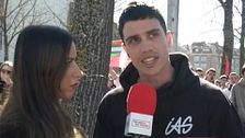 Estudiantes se manifiestan contra el acto de Vox en la UPV: “No aceptaremos que se difundan ideas fascistas”