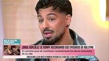 Jorge González recuerda los duros episodios de bullying que sufrió