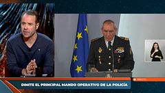 "Había gente que sabía esto, no solo el aludido": Javier Chicote, ante la dimisión del número 2 de la Policía Nacional