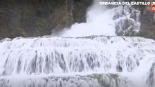 El único pueblo-cascada del mundo está en Burgos y luce la imagen más espectacular tras las lluvias
