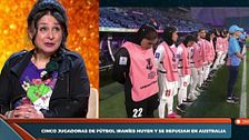 Nilufar Saberi, activista iraní en España, después de que las jugadoras iraníes se hayan negado a cantar el himno
