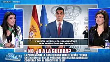 Tensión entre Sarah Santaolalla y Ana Vázquez sobre el papel del Gobierno en el conflicto de Oriente Medio