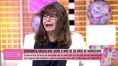 Esperanza Gracia dice adiós a más de 30 años de horóscopo: "Formo parte del mobiliario de Telecinco"