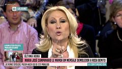El histórico enfrentamiento entre Rosa Benito y María José Campanario en televisión