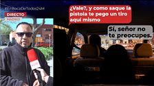 Un taxista en Madrid, amenazado a punta de cuchillo por un pasajero: "La niña le decía a su padre ‘mátale, mátale papá’"