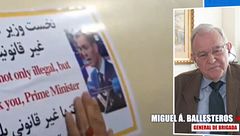 Miguel Ángel Ballesteros, general de brigada, revela el verdadero objetivo de la colocación de las imágenes de Pedro Sánchez en los misiles de Irán