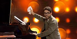 La actuación de Nacho Samena en la primera semifinal