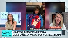 El hijo de nuestra compañera Nuria Chavero se hace viral: "De repente me encontré con un mensaje de Griezmann"