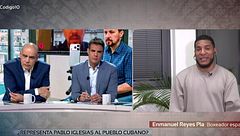 El boxeador hispano-cubano Enmanuel Reyes Pla, contra Pablo Iglesias en 'Código 10': "Ninguna persona que vive allí puede hacer lo que hace él"