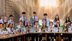 La actuación de Coro Polifónico Colegio Alborada en la primera semifinal