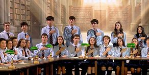 La actuación de Coro Polifónico Colegio Alborada en la primera semifinal