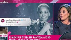 Isabel Pantoja contesta públicamente a Kiko Rivera y Jessica Bueno reacciona