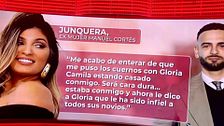 Junquera, ex de Manuel Cortés: "Me acabo de enterar de que me puso los cuernos con Gloria Camila"