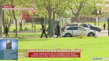 La Guardia Civil busca en directo el arma homicida en las inmediaciones del centro cultural La Despernada de Villanueva de la Cañada