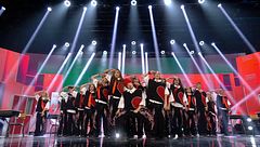 La actuación de The Young X en la tercera semifinal