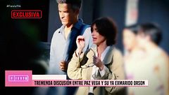 Las imágenes de la discusión entre Paz Vega y Orson Salazar en plena calle: "Se fue cada uno por su lado"
