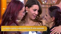 Encuentro histórico en 'El diario de Jorge' entre Laura y su familia biológica tras 28 años separadas: "No tienes la culpa de nada"