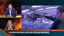 Alandete hace un recorrido por el hotel Hilton para desmontar las conspiraciones sobre el atentado frustrado contra Trump: "Podría haberle dado fácilmente"