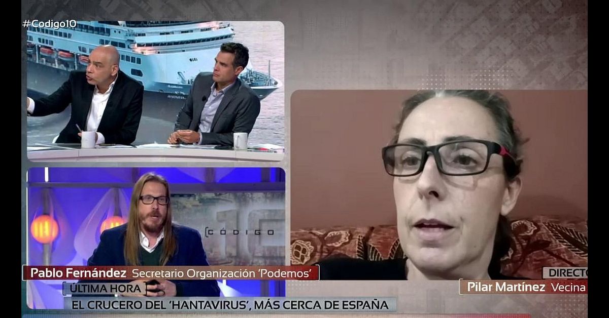 Código 10: Nacho Abad interviene al ver estallar a Pablo Fernández por la  reacción de una vecina canaria ante la llegada del barco con hantavirus  Video | Mediaset Infinity