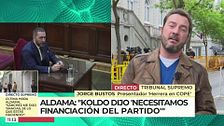 Jorge Bustos, presentador de 'Herrera en COPE', sobre Aldama: "Ha venido para contarlo todo"