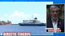 Clavijo, presidente de Canarias, sobre el operativo "impuesto" para el crucero MV Hondius: "Analizaremos los protocolos porque el gobierno nos ha desplazado"