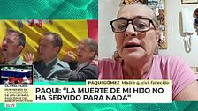 Madre del guardia civil asesinado en Barbate: "La muerte de mi hijo no sirvió para nada"