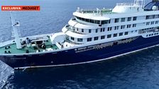 Exclusiva | Las imágenes del crucero MV Hondius frente a Cabo Verde: hay pasajeros en cubierta totalmente aislados
