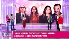 Rocío Crusset, hija de Carlos Herrera y Mariló Montero, se casa en Nueva York con su novio, según Leticia Requejo