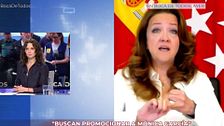 Isabel Díaz Ayuso justifica el “Licuaba” de Fátima Matute sobre Mónica García