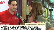 La cesta de la compra sigue encareciéndose: hablamos con comerciantes y cliente de un mercado de Sevilla
