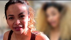 Mayeli enseña su pelo corto, sin extensiones