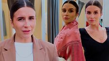 Sandra Barrios, agobiada, se prueba trajes de flamenca