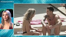 Imágenes inéditas de Leila hablando de sus sentimientos por David tras sus besos en el jacuzzi: "No es un calentón"