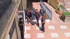 Imágenes de la detención de Jonathan Andic, heredero de Mango, por el presunto asesinato de su padre