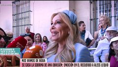 A Ana Obregón se le quiebra la voz en la boda de su sobrina: "A Aless le habría encantado estar aquí"
