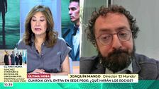 Joaquín Manso, director de 'El Mundo': "Sánchez quiere agotar el máximo tiempo posible en el poder y así protegerlo"